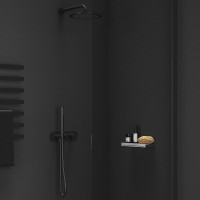 Верхний душ Ravak 980.20BLM матовый черный