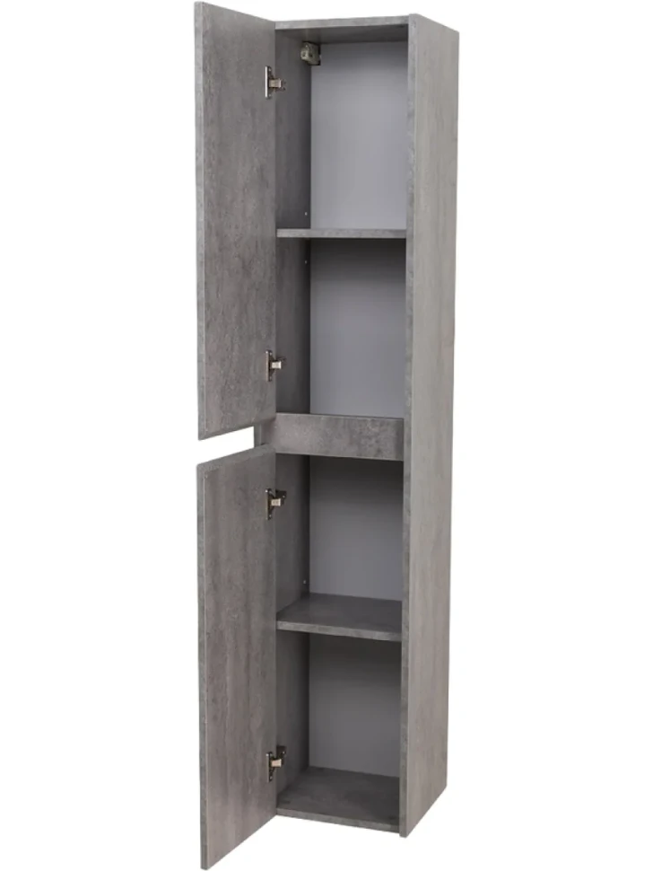 Шкаф пенал для ванной BelBagno Kraft L cemento grigio