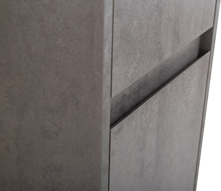 Шкаф пенал для ванной BelBagno Kraft L cemento grigio
