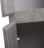 Шкаф пенал для ванной BelBagno Kraft L cemento grigio