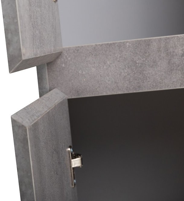 Шкаф пенал для ванной BelBagno Kraft L cemento grigio