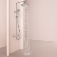 Душевая стойка Sancos Kanedo SC7200CH с термостатом, хром