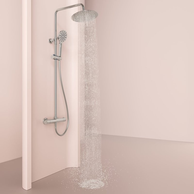 Душевая стойка Sancos Kanedo SC7200CH с термостатом, хром