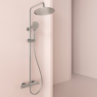 Душевая стойка Sancos Kanedo SC7200CH с термостатом, хром