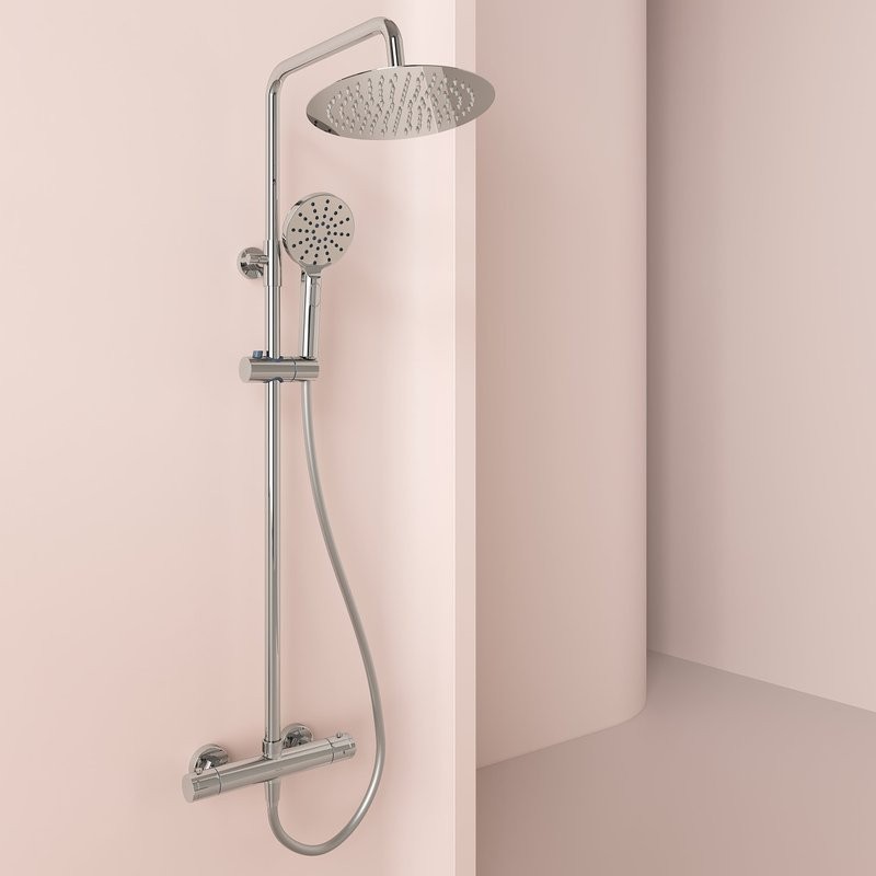 Душевая стойка Sancos Kanedo SC7200CH с термостатом, хром