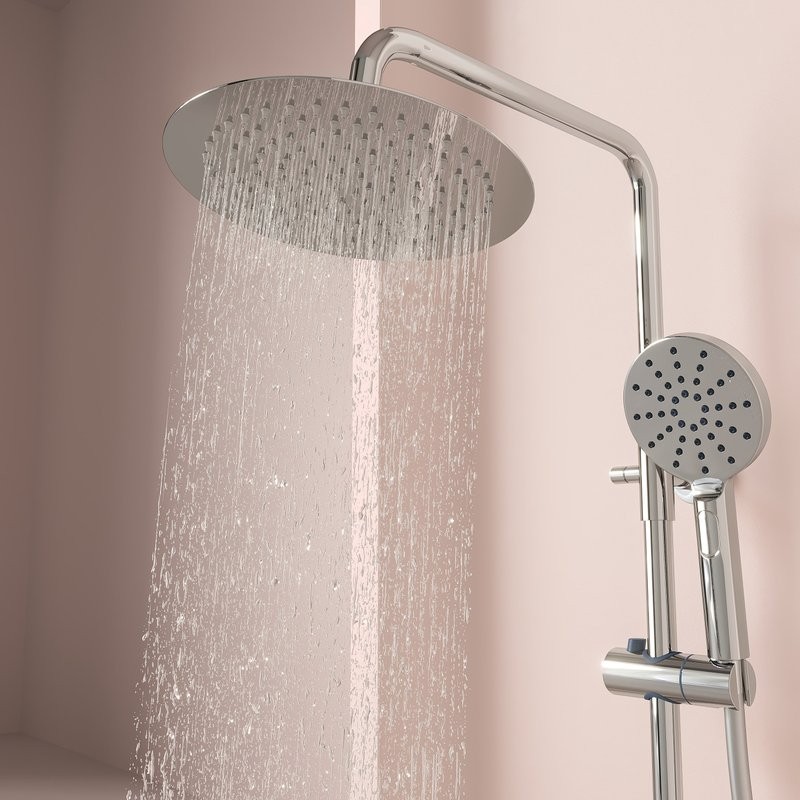 Душевая стойка Sancos Kanedo SC7200CH с термостатом, хром