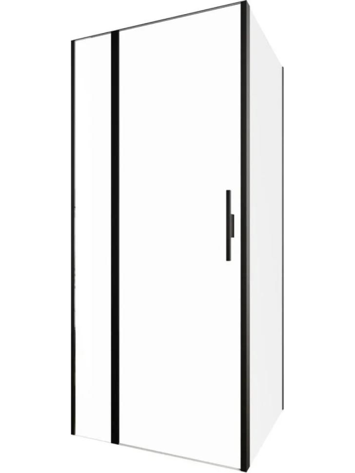 Душевой уголок Allen Brau Priority 90x100, профиль черный браш, стекло прозрачное