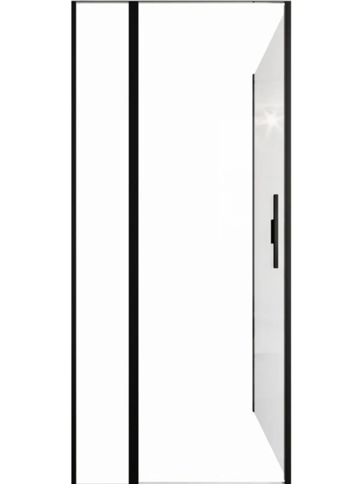 Душевой уголок Allen Brau Priority 90x100, профиль черный браш, стекло прозрачное