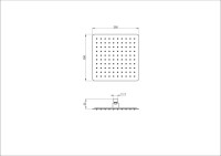 Верхний душ Wonzon & Woghand WW-88DP06-MB черный матовый