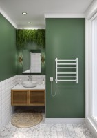 Полотенцесушитель электрический Ника Step-1 60/40 белый матовый, L