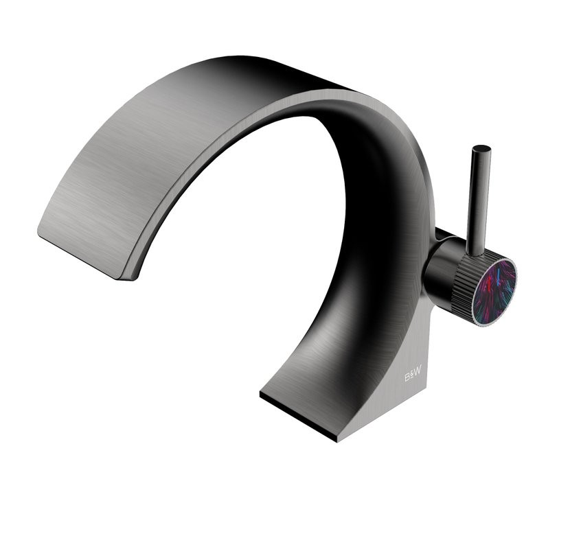 Смеситель для раковины Black&White Gravity 7106GM gun metal