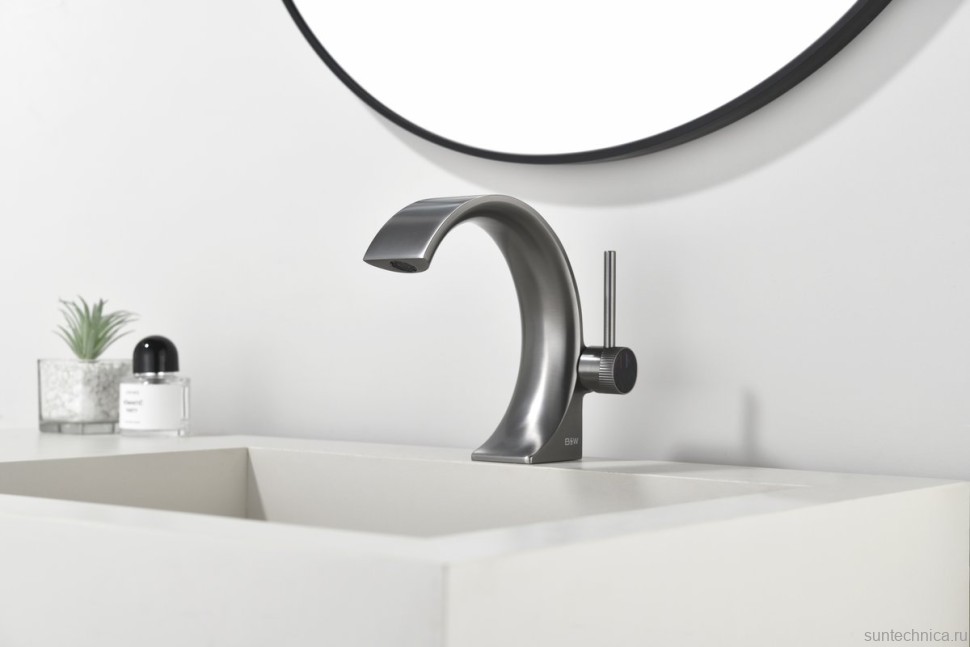 Смеситель для раковины Black&White Gravity 7106GM gun metal