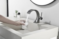 Смеситель для раковины Black&White Gravity 7106GM gun metal