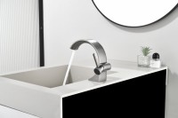 Смеситель для раковины Black&White Gravity 7106GM gun metal