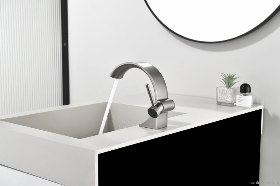 Смеситель для раковины Black&White Gravity 7106GM gun metal