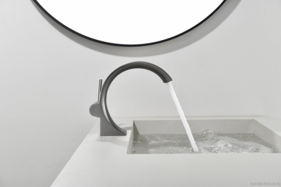 Смеситель для раковины Black&White Gravity 7106GM gun metal