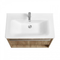 Тумба под раковину без столешницы AQUATON Хоуп 80 подвесная, 1 ящик, орех