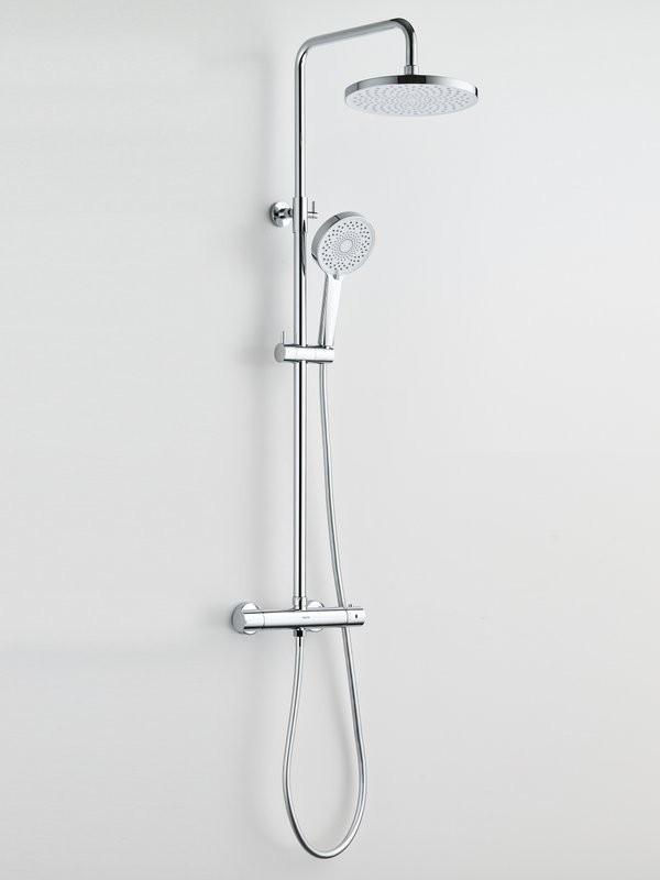 Душевая стойка BOND Circle B12-8200 с термостатом, хром