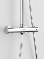 Душевая стойка BOND Circle B12-8200 с термостатом, хром