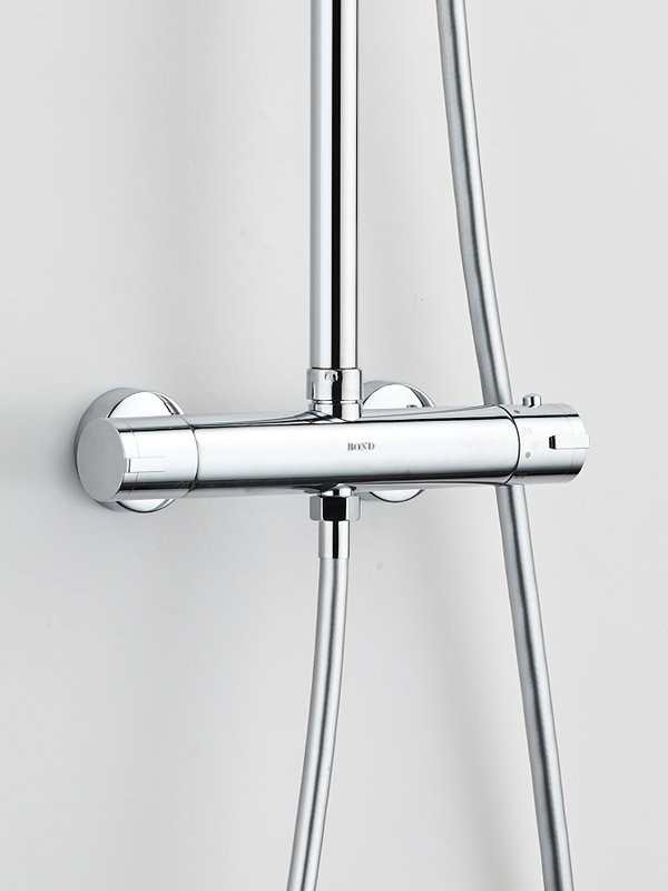 Душевая стойка BOND Circle B12-8200 с термостатом, хром