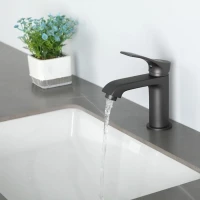 Смеситель для раковины Frap H75 F1075-9 графит Смеситель для раковины Frap H75 F1075-9 графит