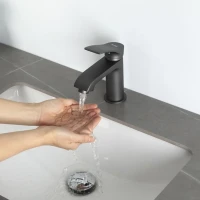 Смеситель для раковины Frap H75 F1075-9 графит Смеситель для раковины Frap H75 F1075-9 графит