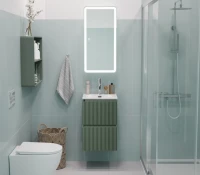 Мебель для ванной комнаты BelBagno Uno-mini 40 подвесная, 2 ящика, матовая еловая