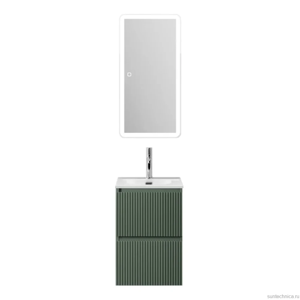 Мебель для ванной комнаты BelBagno Uno-mini 40 подвесная, 2 ящика, матовая еловая