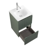 Мебель для ванной комнаты BelBagno Uno-mini 40 подвесная, 2 ящика, матовая еловая