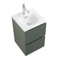 Мебель для ванной комнаты BelBagno Uno-mini 40 подвесная, 2 ящика, матовая еловая