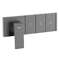 Встраиваемый смеситель для душа и ванны Raglo R02.273.09 С ВНУТРЕННЕЙ ЧАСТЬЮ, графит