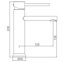 Смеситель для раковины Frap H899 F10899-26 черный