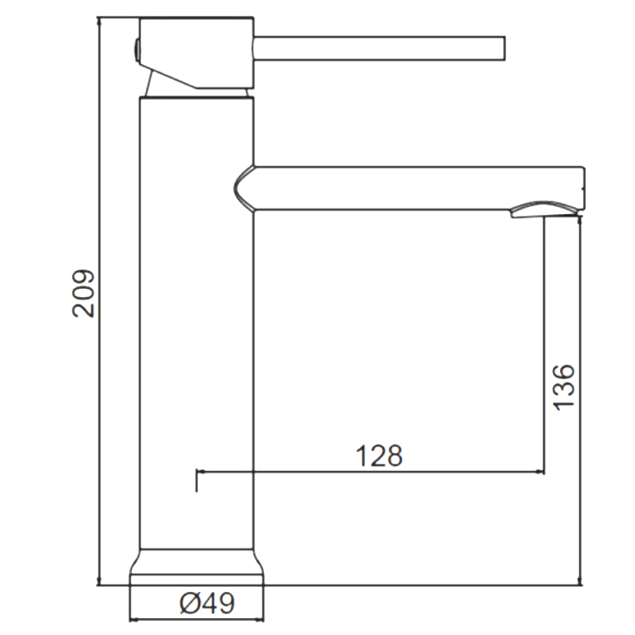 Смеситель для раковины Frap H899 F10899-26 черный