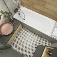Акриловая ванна Lavinia Boho Biore 150x70 см, встраиваемая, белая, с каркасом
