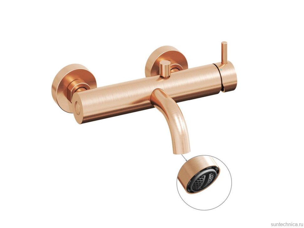 Смеситель для ванны с душем Ravak Espirit ES 022.60RGB брашированное розовое золото