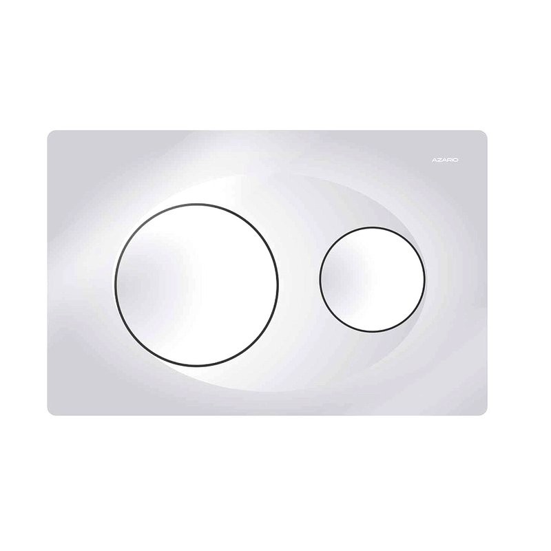 Кнопка смыва для унитаза AZARIO AZ-8200-0010 пластик, цвет матовый хром