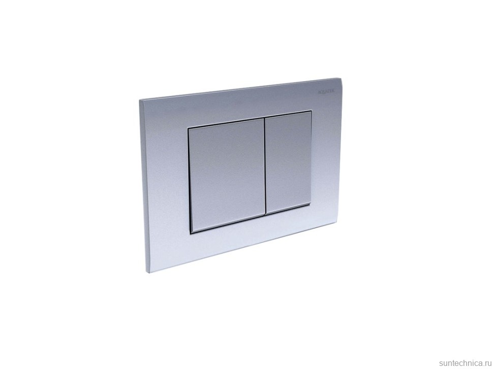 Кнопка смыва для унитаза AQUATEK Pneumo S PNS-0000003 АБС-пластик, цвет матовый хром