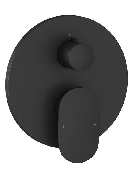 Встраиваемый смеситель для душа и ванны Ravak Spring SG 065.20BL.O2 черный матовый