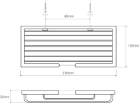 Полка Bemeta Cytro 102308072 для душа