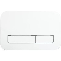 Кнопка смыва для унитаза Veconi Flush V12 пластик, цвет белый глянец