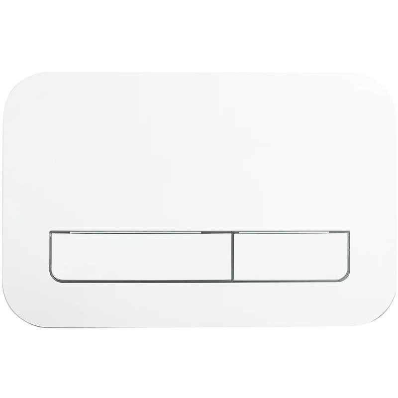 Кнопка смыва для унитаза Veconi Flush V12 пластик, цвет белый глянец