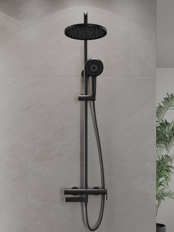 Душевая стойка Agger Sweet A2793344 черный матовый