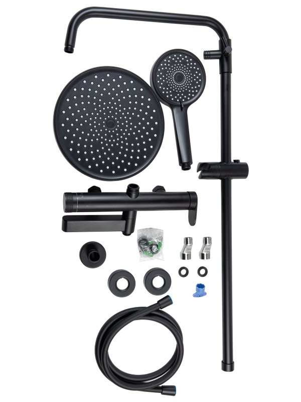 Душевая стойка Agger Sweet A2793344 черный матовый