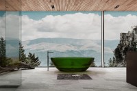 Акриловая ванна Abber Kristall AT9702 Emerald 180x85 см, отдельностоящая, овальная, с донным клапаном