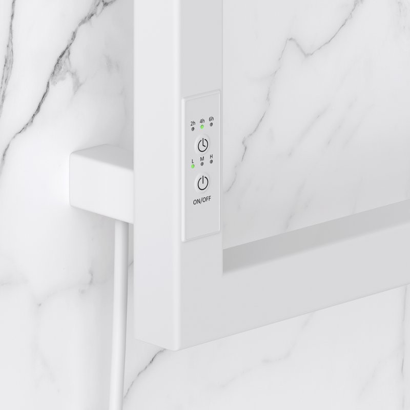 Полотенцесушитель электрический Сунержа Этюд E 30-0844-6030 105x35 см, подключение слева, матовый белый