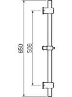 Душевая штанга РМС RACK SUS124-RACK-1