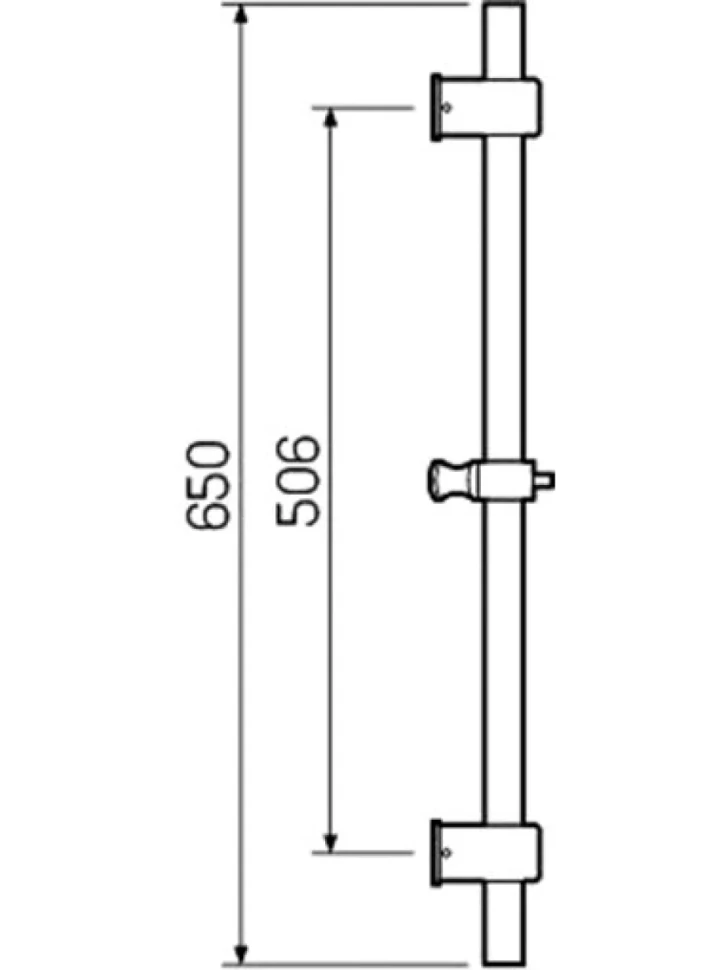 Душевая штанга РМС RACK SUS124-RACK-1
