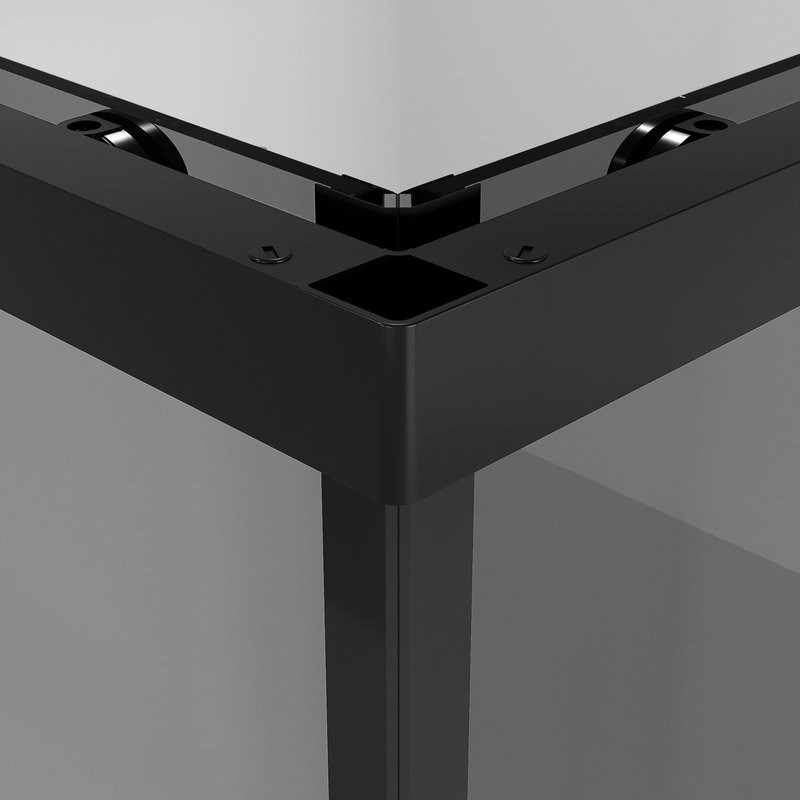 Душевой уголок Niagara Nova NG-2828-34BLACK 80x80, профиль черный матовый, стекло тонированное