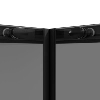 Душевой уголок Niagara Nova NG-2828-34BLACK 80x80, профиль черный матовый, стекло тонированное