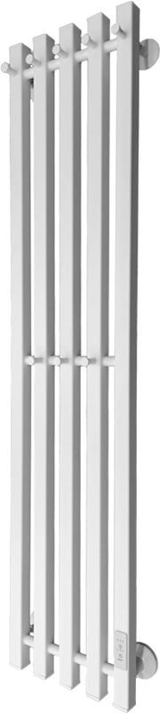 Полотенцесушитель электрический Маргроид Inaro профильный 120х24 R, с крючками, белый матовый